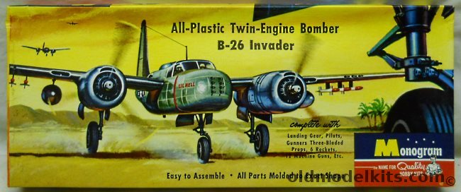 Monogram 1/67 B-26 Invader - Four Star Issue, PA6-98 plastic model kit